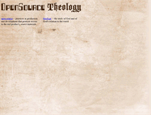 Tablet Screenshot of opensourcetheology.com